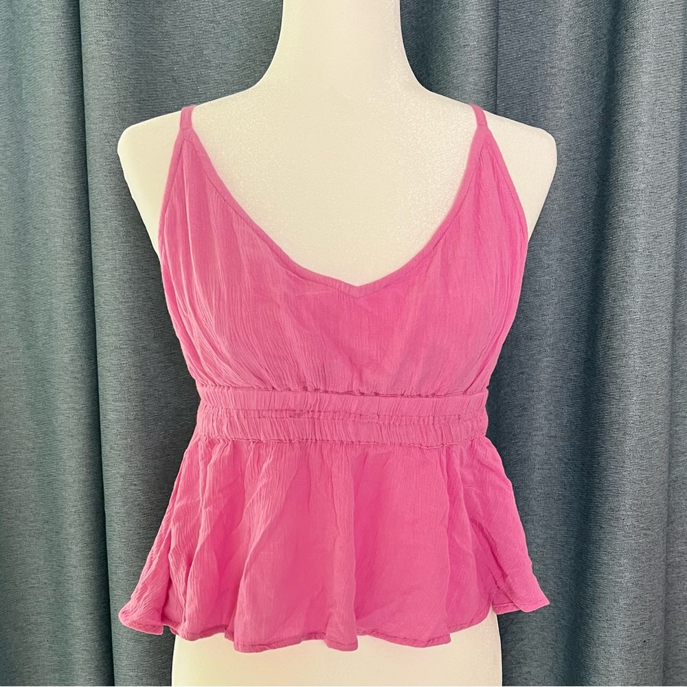 Pink crop tank top O’Neill size small